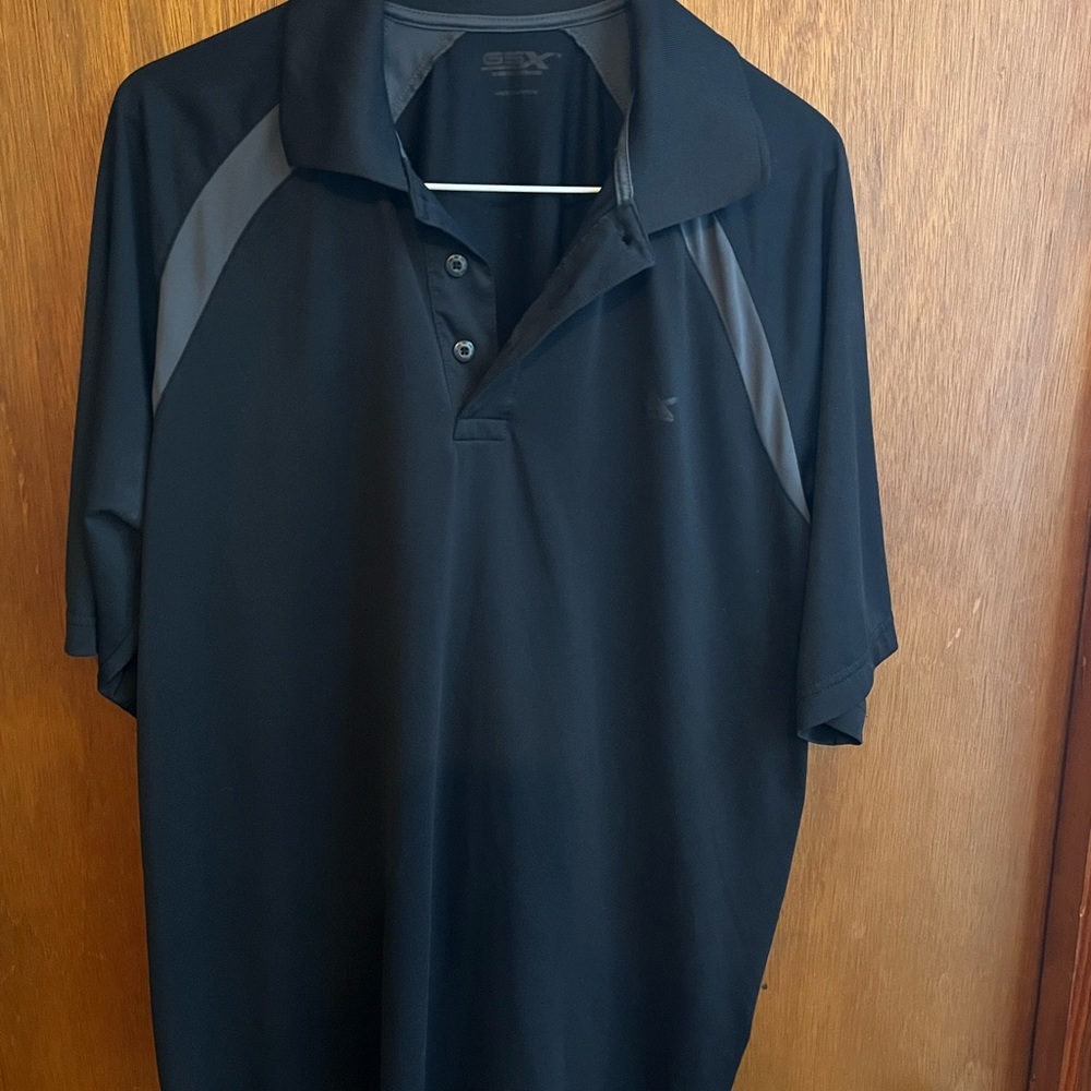 Men’s Gander Mountain GSX Polo Shirt Grey and Black